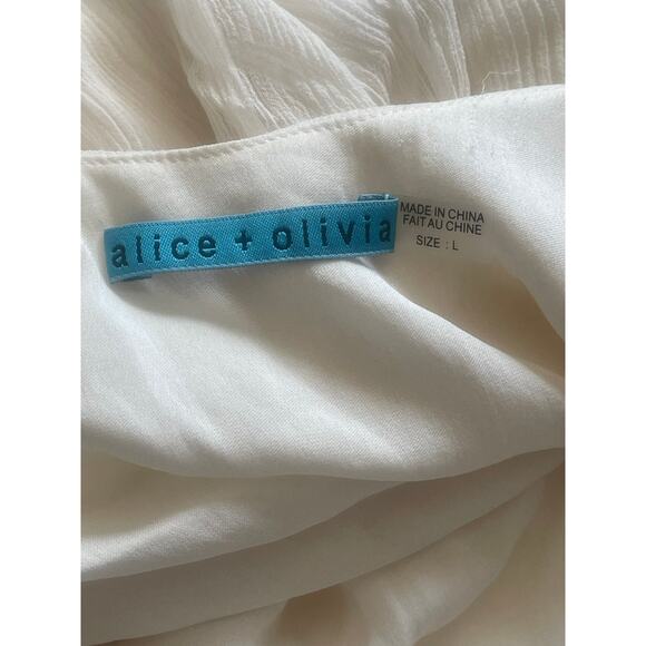 Alice and Olivia Silk Peplum Top - Picture 5 of 6